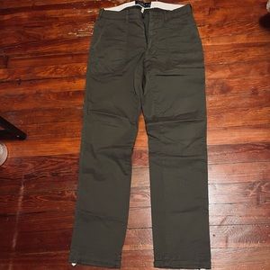 Abercrombie Military Pants - Olive Green